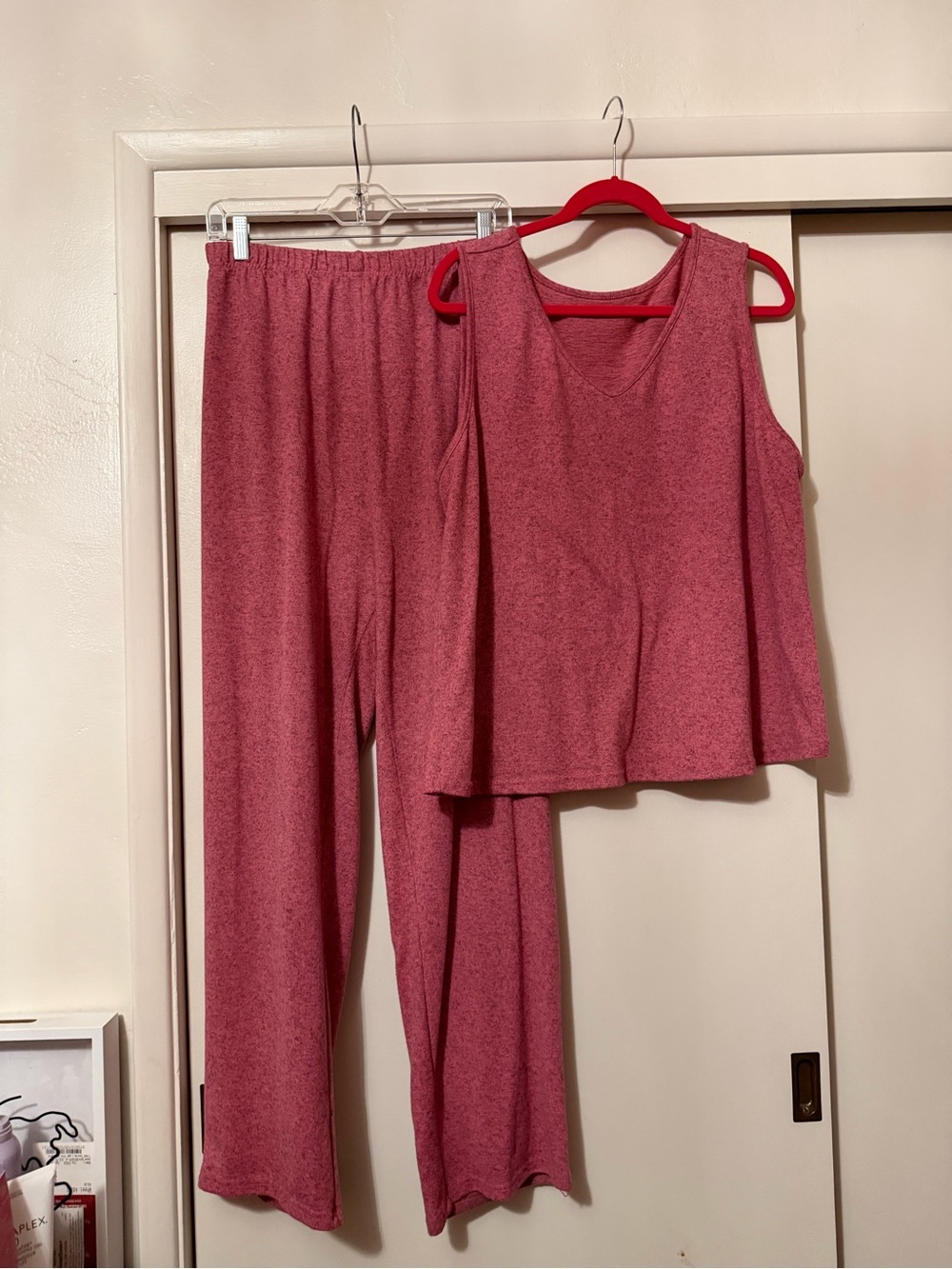 3 Piece Cozy Women's Set - Rose Pink 3XL Regular